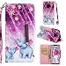 Produktbild NewTH Huawei Mate 20 Pro Hüllen Cover Schmetterlinge lieben Blumen PU Ledercase Schutzhülle Scratch Etui Kartensteckplätze Magnetverschluss Ständer Flip Tasche für Huawei Mate 20 Pro