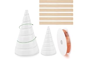 LgowithU Kupferdraht für Elektrokultur-Gartenarbeit,mit 16 Gauge reinem Kupferdraht und 2 Fibonacci-Spulenwickelvorrichtung,6 Holzpfählen für die Elektrokultur,den Anbau von Gartenpflanzen und Gemüse