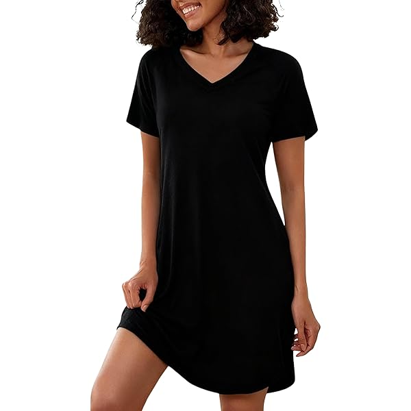 Ekouaer Dames nachthemd mouwloos chemise nachtkleding sexy losse volledige slips kant negligé V-hals slaapshirt zachte jersey lingerie S-XXXL, lichtgrijs, 3XL
