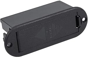 KADIMENDIUM Guitar 9v Battery Organizer Box professionale per il tuo strumento musicale per gli amanti della chitarra Guitar(Oval bayonet)