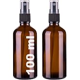 100 ml Kapaklı Siyah Sprey Amber 100 Cc Fısfıs Kolonya Dezenfektan Kahverengi Cam Şişe 2 Adet (Amber Şişe | Siyah Sprey, 100 