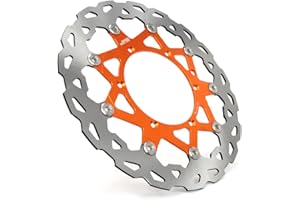 JFG RACING Disco Freno Anteriore Flottante 320mm,Disco Freno Arancione per XC XCF XCF MXC GS MXC MXC EXCG LC4 SXS250 SXS450 XC250F XC300W XC450 MX500 SX500