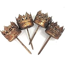 4er Set Teelichthalter Aus Metall – Gold, Je 4,5 Cm, Für Adventskränze, Gestecke & Deko