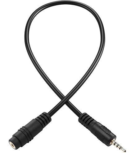 CERRXIAN 2,5 Mm Audiokabel 2er-Pack | TRS Stereo-Spiralkabel | Für Kamera, Kopfhörer & Fernbedienung | 1m