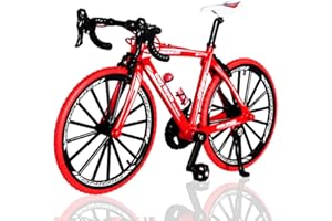FCXVXCL Mini Fahrrad Modell Spielzeug, Fahrrad Modell1:8,Mountainbike Modell Spielzeug,Miniatur Finger Bike für Kinderspielzeug, Geschenke und Dekoration(Rosa)