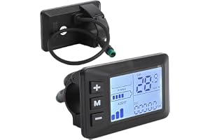 Elektrisk cykel LCD-skärm, 5-stift E Scooter LCD-skärm Mätare Hastighetsmätare, e bike LCD-skärm Kontrollpanel, LCD-panelskär