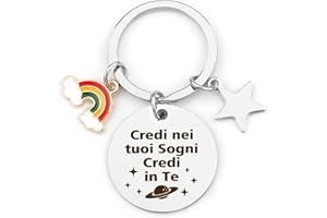 IRRIGAO Portachiavi Ispiratore Per Regali Di Laurea Regalo Amica Speciale Regalo Sorella Natale Regalo Sorella Compleanno Regalo Sorella Regalo Amica Natale Regali Collega Compleanno Regalo Laurea Uomo Donna