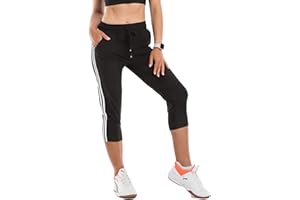 Stanpetix Capri Pants for Women UK - Women's Sport Pants with Pockets Running Joggers Sweatpants
