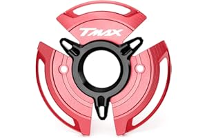 Modeer Per Yamaha Tmax 560 Tech Max 2020-2023 Tmax 530 SX DX 2017-2020 Singolo Protezione del motore del motociclo Tmax530 Tmax560 Techmax Accessori (rosso-nero)