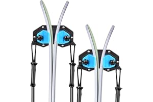 BOOSTEADY Ski Wall Mount - 2 Pack Ski & Snowboard Holder for Garage Organizer