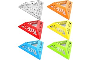 Oostifun Set of 12pcs 6 Cube Base Mini Frames Puzzles Display Pedestal Stand Triangle Cube Pedestal Holder