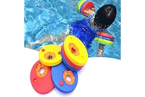 Lifreer 6PCS Swimming Arm Discs, Baby Swimming Float Arm Bands 3-4 Years, Swimming Floats for Kids, Zoggs Float Discs Armbands Swimming Pool Floats Up to 10 Years