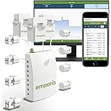 2 o 3 fasi Emporia Smart Home Energy Monitor, monitor di elettricità in tempo reale, contatore | Misurazione solare/rete (mon