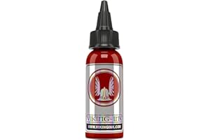 ‎VIKING-INK B&W VIKING INK - DARK RED 1oz (30ml) - Tinta para Tatuaje