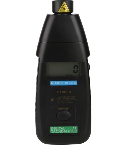 Kethvoz Tachymètre Laser Numérique Sans Contact 2.5-99999 RPM - Compte-Tours Précis Pour Moteur, Voiture, Bateau, Scooter, Machine
