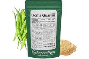 SAPOREPURO SaporePruo Goma guar en Polvo - Ideal para Helados y sorbetes - 100% Puro - 250gr