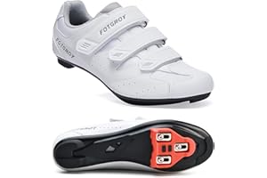 FOTGOAT Herren Fahrradschuhe für Damen, Rennradschuhe mit Stollen Kompatibel mit Peloton SPD ARC Look Delta Cleats, Unisex Fahrrad REIT Spin Schuhe Drinnen, Rennrad Schuhe Draussen