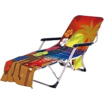 Uyeoco Sonnenliege Auflage - Frottee Bezug Mit Taschen Für Garten & Strand