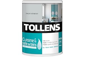 Tollens Peinture Cuisine Et Salle De Bain - Ultra Résistante Pour Murs, Boiseries, Radiateurs - Galet Etret - 0,75L = 9m2