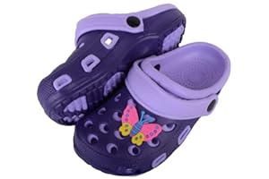 KRUSH Kids' Baya Clogs Comfortable Slip On Water Shoe for Toddlers, Childrens/Kids/Girls/Boys Holiday/Beach/Pool/Garden Sandals/Mules