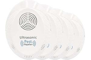 Pest Master - 4 x Ultrasonic Pest Repeller, Powerful Mouse Repellent - Wide Frequency Range Pest Control Device and Ideal for Mice, Rats, Mosquitoes, Cockroach, Moths, Ants -D2