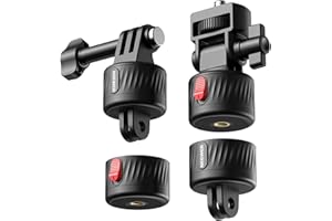NEEWER Kit de Montaje magnético para cámara de acción, Compatible con GoPro Hero 13 12 11 MAX dji Osmo Action Insta360, Soporte magnético de liberación rápida ABS para Fotos POV, GP-24