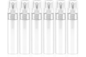 Mozeat Lens 6 sztuk mini perfum do ponownego napełniania, 5 ml, puste butelki z rozpylaczem, pojemnik z tworzywa sztucznego, przenośna butelka z rozpylaczem perfum do podróży, na wyjścia