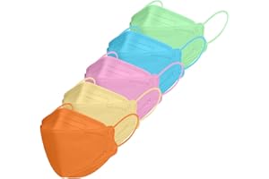 TubeRoo FFP2 Maske Fischform 1/5/10/20/50/100 Stück Masken, Versand aus Deutschland, weiche Ohrschlaufen Bänder, Atemschutzmaske, Mundschutz