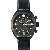 Morphic M91 Serie Cronografo Pelle Cinturino Orologio w/Data  Nero/Nero/Arancione/Argento SKU: MPH9105 : Amazon.it: Orologi