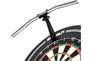 ‎STASUN STASUN LED Dartboard Light, faltbares Dartboard Beleuchtungssystem für das gesamte Board, professionelles Dartzubehör mit einstellbarem Winkel und Helligkeit, Keine Seitenblendung