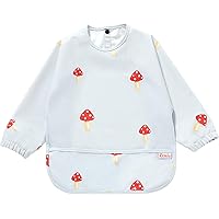 BEABA Bavaglino Impermeabile Con Maniche - Evolutivo Con Tasca Recupero E Maniche Staccabili - Foto 5