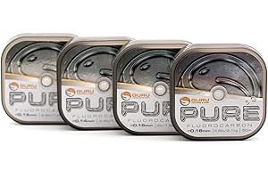 Guru Pure Fluorocarbon 0.20mm 5.1lb 2.3kg/50m Qty 1 (gfc20)