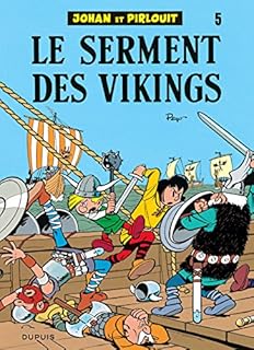 jaquette livre Johan et Pirlouit, tome 5 : Le serment des Vikings