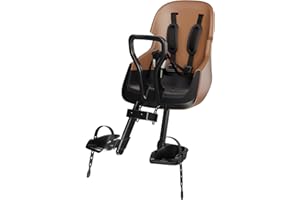 Silla Portabebé Bicicleta Delantera Bobike Evolve Mini con Seguridad Doble, Diseño Envolvente y Montaje en Tubo de Dirección