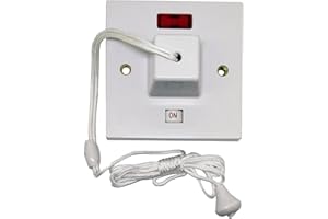 OPUS LIGHTING TECHNOLOGY Pack of x Opus 45amp Pull Cord 2 Way Ceiling Switch