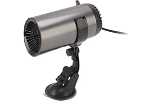 JECTSE Car Heater, Portable Car Heater Windshield Defogger Defroster Plug in Cigarette, 2 in 1 Heating Cooling Car Windscreen Heater Fan Vehicle Heater Fan for Windshield(12V 200W)