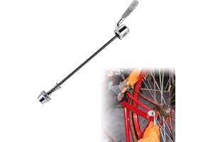 BANSUSU 1Pc Steel Quick Release Skewer for Rear Mounted Trainers Good Performance Standard Bike Wheel Skewers Rod Lever for Turbo Trainer Indoor Trainer Riding All Rear Cycle Wheels with Hollow Axle Silver