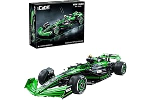 CADASpaß CADA C64010W Technik Auto für Kick Sauber F1 Team C44 Rennauto, 2553 KIemmbausteine Rennwagen Modell, im Maßstab 1: 8 Bausatz