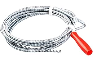 ALLBASA Déboucheur furet avec manivelle, Débouchage canalisation,Sonde de debouchage, furet canalisation ((3 Mètres X 5mm))