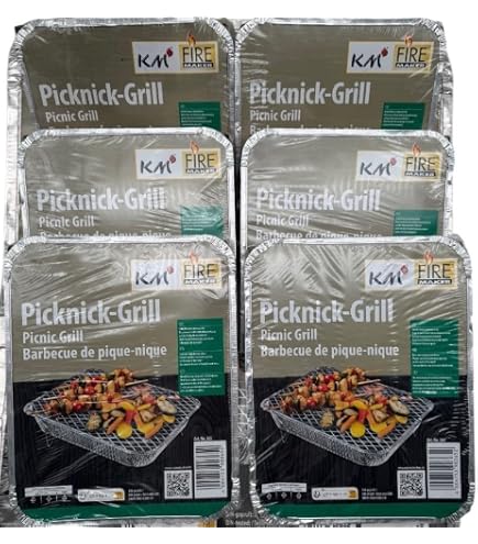 Relaxdays Grill Portatile, Con Griglie Di Cottura E Per Carbonella, Pieghevole, Per Picnic E - 13