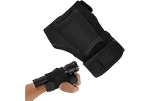 COYUN Étui de Lampe de Poche, Sacoche Torche Portable Mains Libres Étui de Lampe de Poche sur Poignet Bras Support de Lampe de Plongée sous-Marine, Réglable Accessoires de Plongée Sous-marine