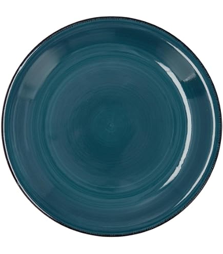 Plato Sopero De Cerámica Bidasoa Ikonic - 20.5x19.5 Cm, Borde Fino, Apto Para Microondas Y Lavavajillas - Diseño Con Relieves Y Brillo