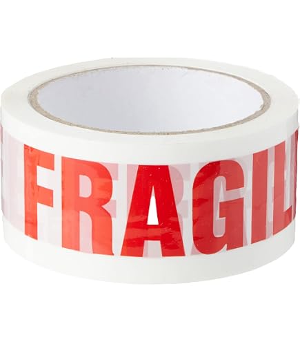 Nastro Imballaggio Fragile A Basso Rumore - 48 Mm X 66 M Con Scritte