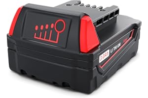 HTongD Batteria di ricambio da 18V per Milwaukee: batteria da 3Ah agli ioni di litio per Milwaukee M18, compatibile con M18B XC 48-11-1850 48-11-1820 48-11-1860 48-11-1815