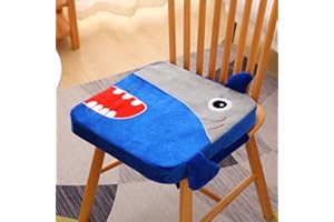 MJLOMJ Sitzerhöhung Stuhl Kind Waschbar Rutschfest Sitzerhöhung Kinder für Esstisch Abnehmbar 2 in 1 Hohe Qualität 3.9in Kindersitz Esstisch Boostersitze mit Sicherheitsschnalle, Dinosaurier,2,5cm