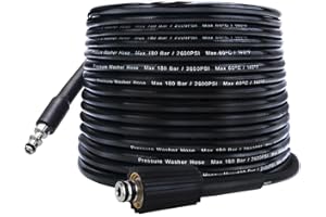 Bear Force manguera de repuesto para hidrolimpiadora 10 m * 160 bar, compatible con limpiadora de alta presión Lavor Wash Vax Sterwins Parkside