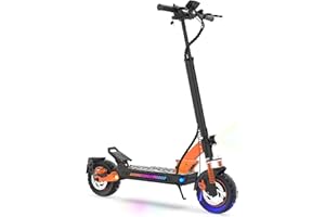 VELOFLOW La Trottinette électrique Adulte, Batterie 23,4 Ah (autonomie 85 km), amortisseurs hydrauliques à Bras (Avant/arrière), Propulsion Double + 2 Moteurs, pneus Tout-Terrain 12 Pouces, montée 35°