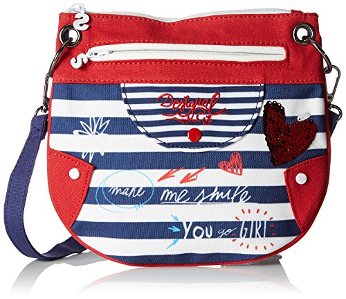 Desigual Bols_guayaba Mujer Bolsos bandolera Azul (Navy) 25x23x98 cm (B x H x T)