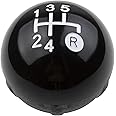 Effitnee 5 Speed Gear Shift Knob Cap Compatible with Fiat 500 500C 2007-2018 LHD RHD, Gear Shift Knob Cover Replacement Decorative Kit