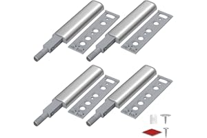 Push to Open Türöffner Jiayi 4 Stück Drucktüröffner Schrank Türöffner Push Open Magnet Tip On für Türen Beschlag Möbel Schubladen Drucköffner Schranktür Magnetschnäpper Drucktüröffner Druckschnapper